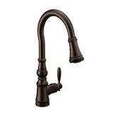 Weymouth Single Handle Pull Down Kitchen Faucet, Various Finishes