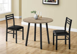 Dining Set, Taupe, 3-pc