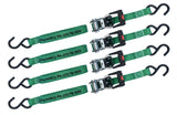 1,500-lb Ratchet Tie-Down Straps, with Padded Handle, 1-in x 14-ft, (2.5 cm x 4.3 m), 4-pk