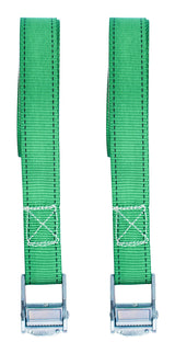 450-lb Light Duty Lashing Straps with Cam Buckle Clasps, Weatherproof, 1-in x 12-ft, 2-pk
