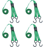 900-lb Cambuckle Tie-Down Straps, Weatherproof, 1-in x 10-ft, 4-pk