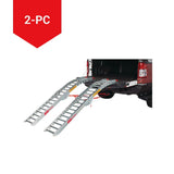 Steel Rung Folding Arched Loading Ramps Pair, Easy-To-Use, 84-in, 2-pc
