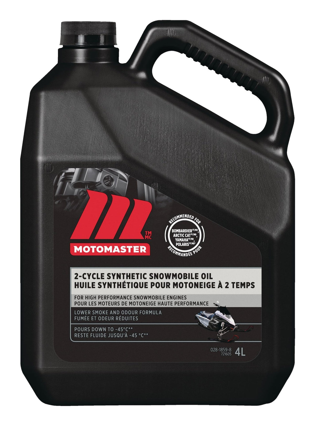 Synthetic 2-Stroke Snowmobile Oil, 4-L