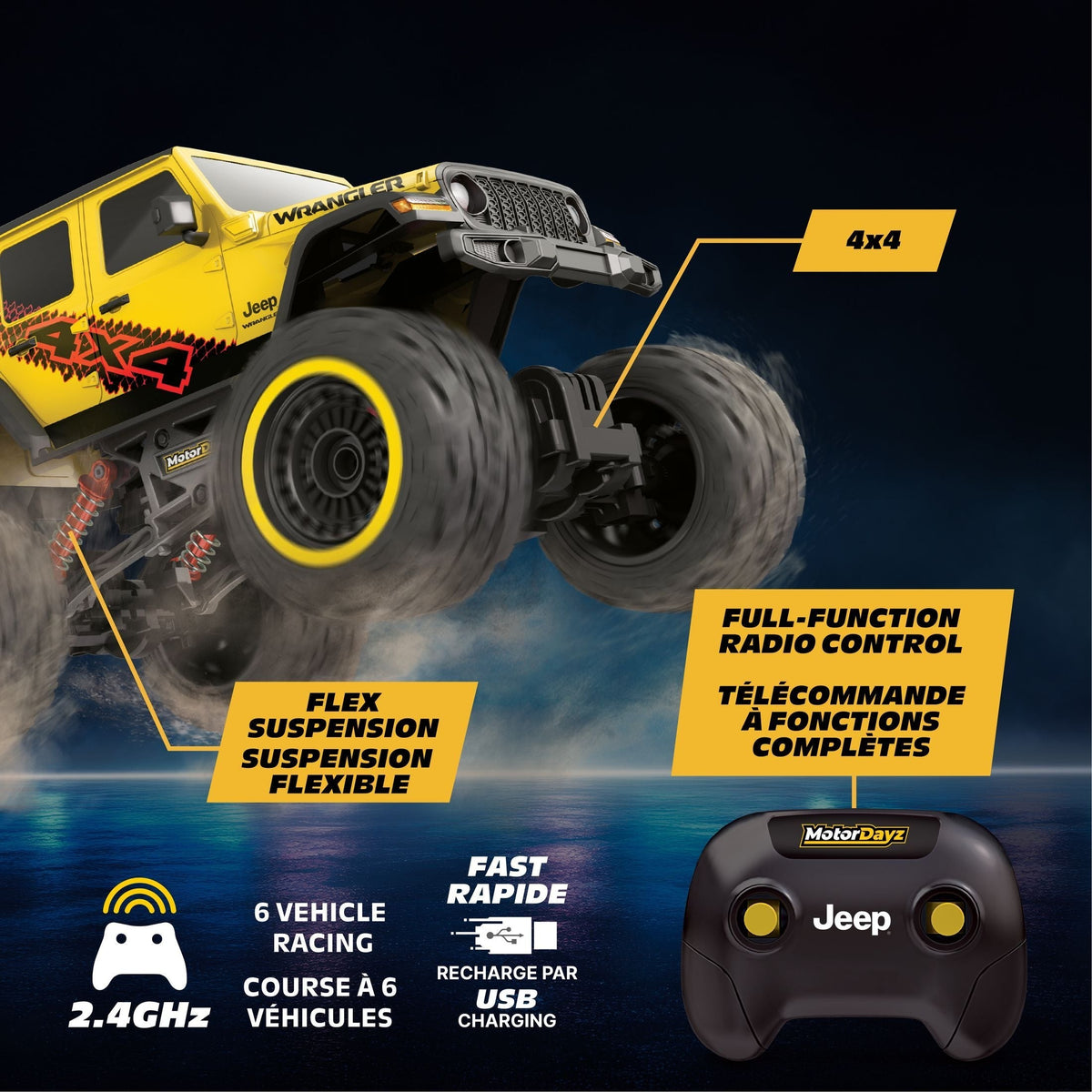 MotorDayz RC 4x4 4-Door SUV - 1:12 Scale
