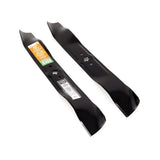 3-in-1, 2-Blade Replacement Set for 42-in Lawn Tractor Cutting Decks, Black