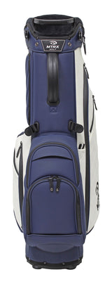 5-Way Top Polyurethane Golf Stand Bag, White/Navy