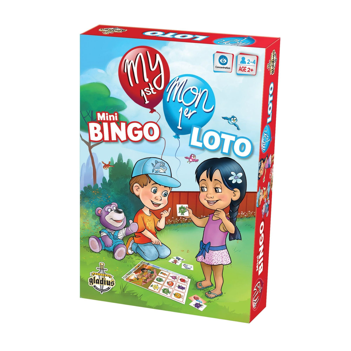 My 1st Mini Bingo Board Game, Bilingual, Ages 2+