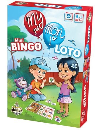 My 1st Mini Bingo Board Game, Bilingual, Ages 2+