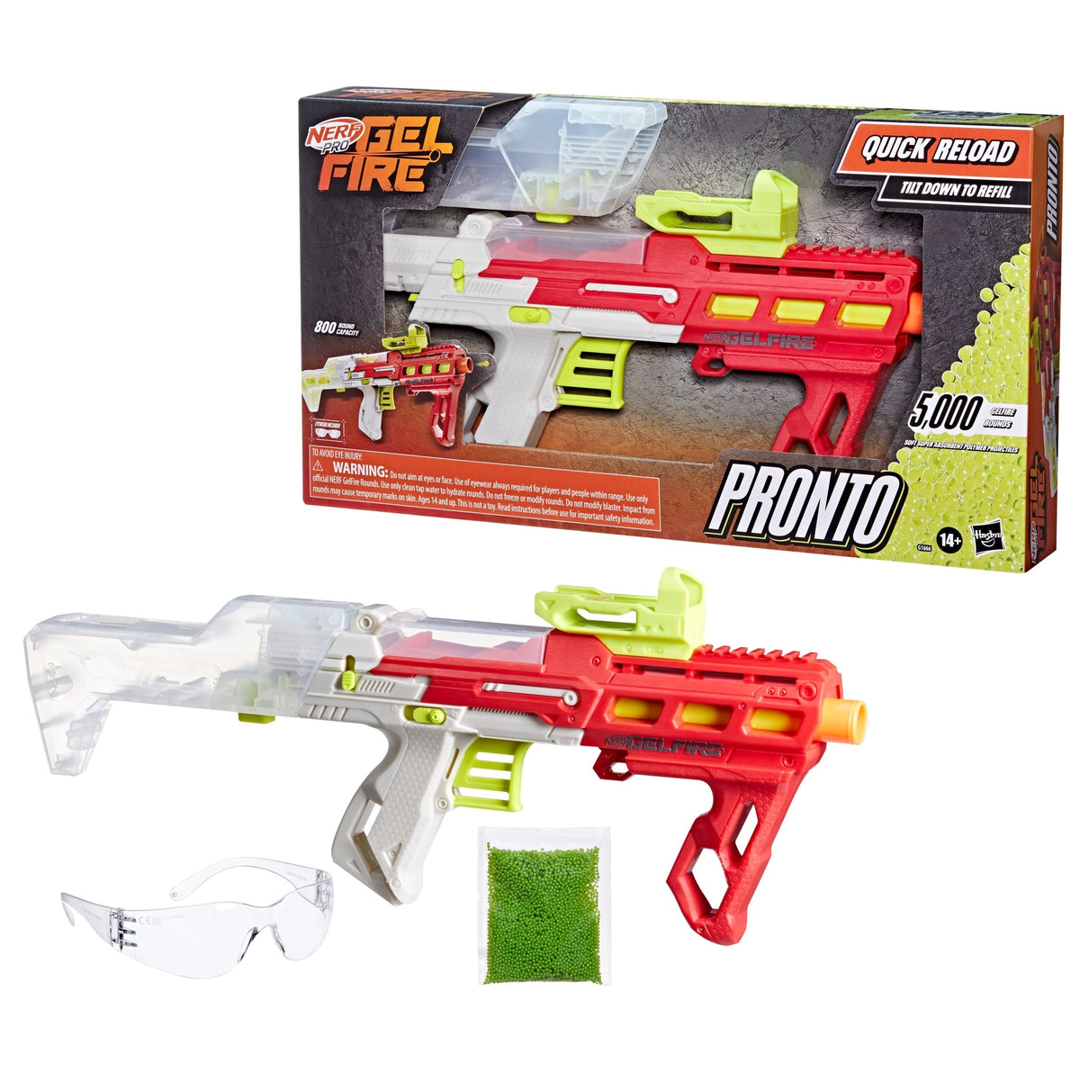 Pro Gelfire Pronto Blaster with 5000 Gelfire Rounds