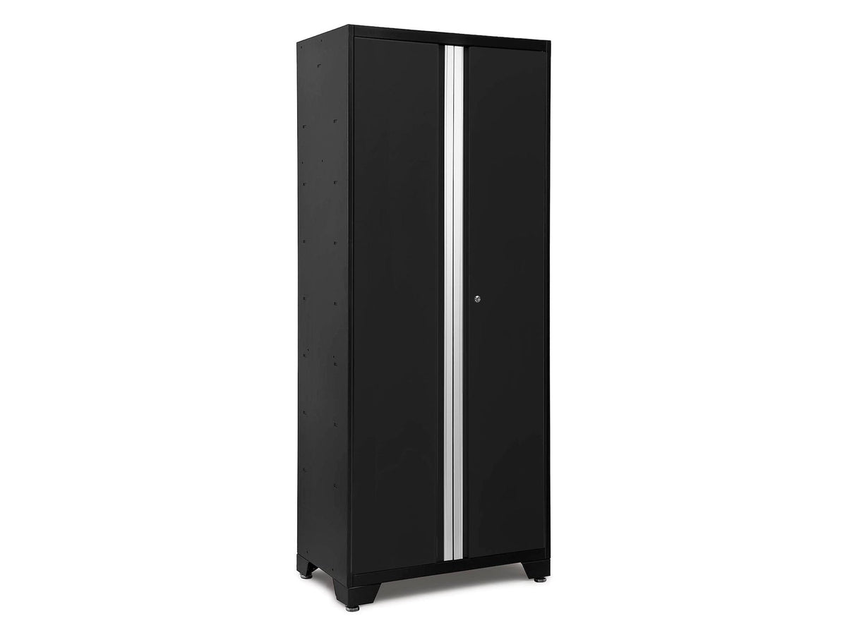Bold Series 24-Gauge Steel RTA Storage Locker with 3 Shelves, Black, 30-in