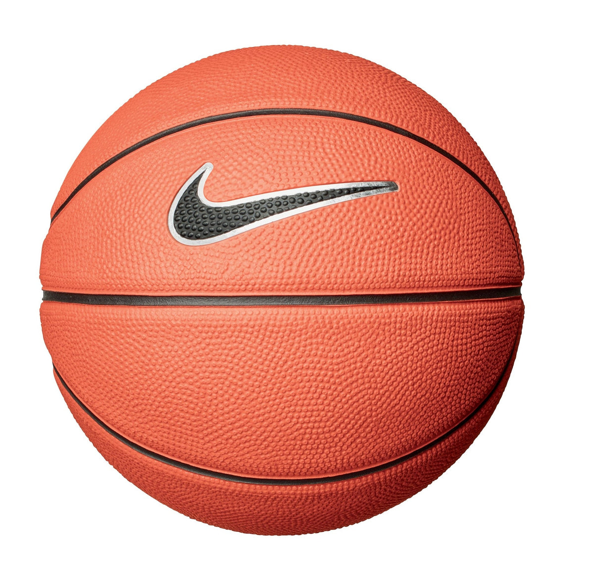 Skills Mini Kids' Indoor/Outdoor Rubber Basketball, Size 3 (22.5-in), Amber/Black/White