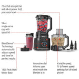 Ninja Kitchen System Power Blender & Food Processor, 10 Pre-set Programs, 1800W