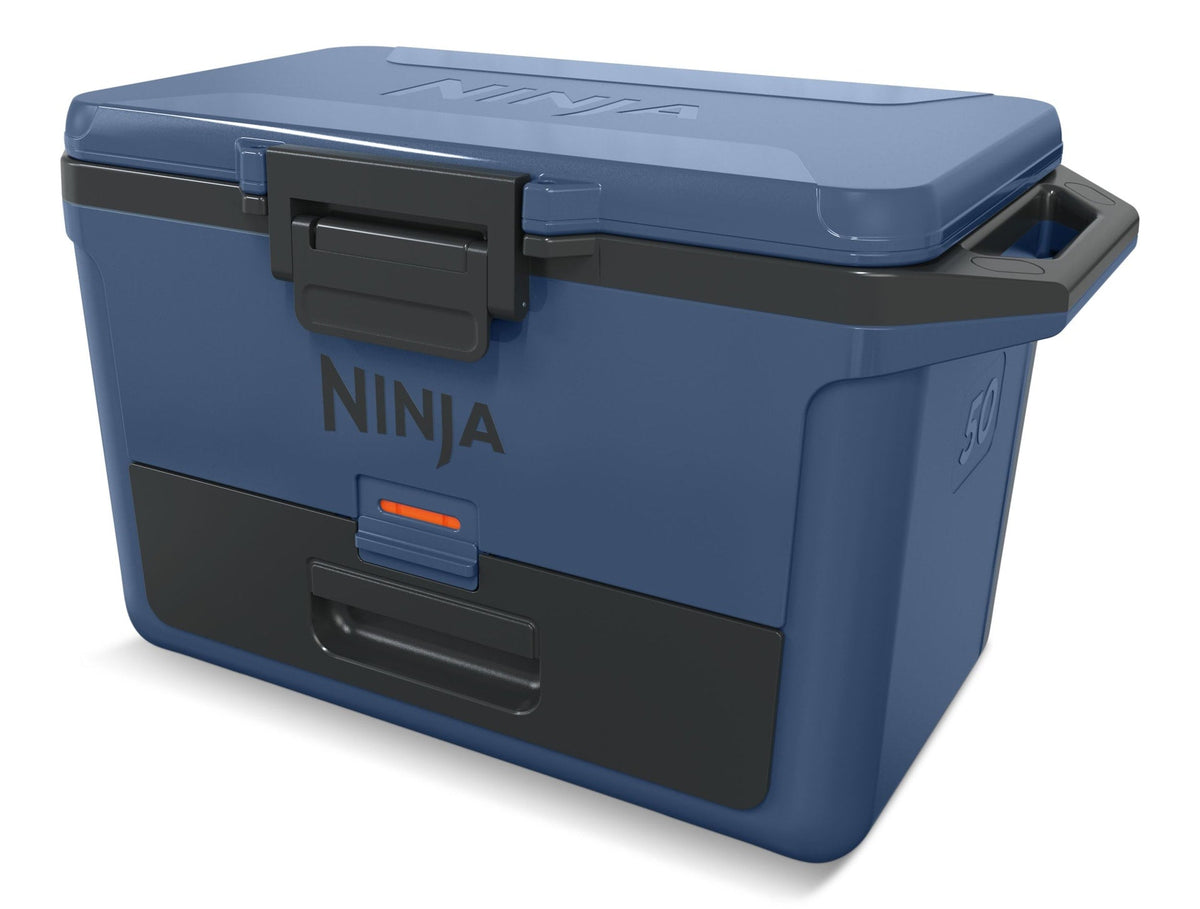 Ninja 50-Quart Portable Hard Cooler with Drawer, Blue, 47-L