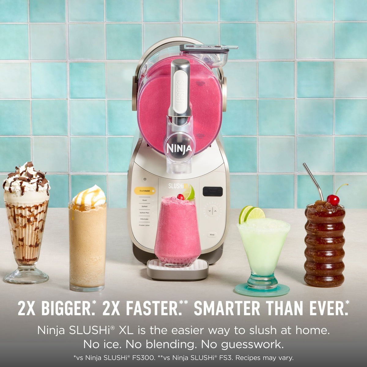 Ninja Slushi XL Slushie Machine with Technology, Crema, FS601CBR