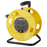 100-ft Extension Cord Storage Reel with 4 Grounded Outlets and Circuit Breaker