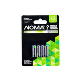 2/3 AAA Ni-MH 200mAh Rechargeable Batteries for Solar Lights, 1.2V, 4-pk