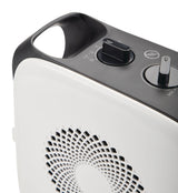 Portable Oscillating Portable Ceramic Space Heater withThermostat, 1500W, White