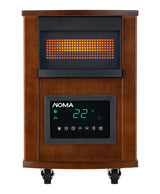 Wood Cabinet Infared Space Heater withRemote Control & Thermostat, 1500W