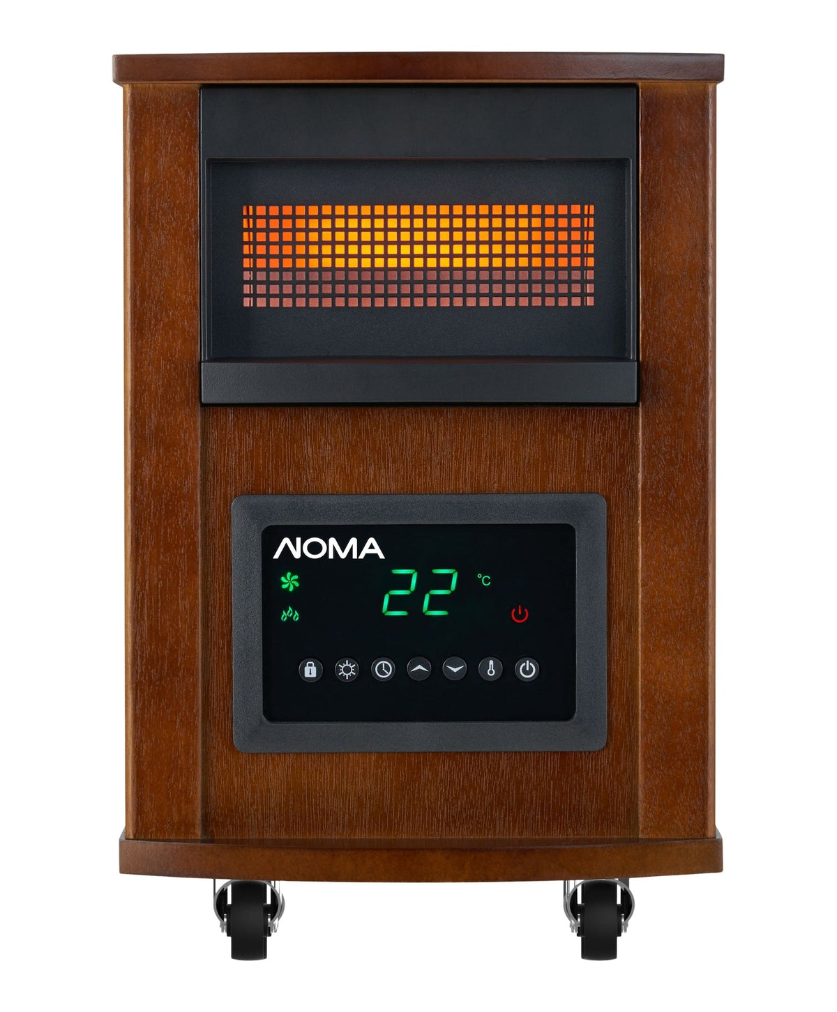 Wood Cabinet Infared Space Heater withRemote Control & Thermostat, 1500W