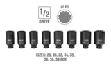 Axle Nut Socket Set, 8-pc