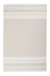 All-Purpose Striped Cotton Kitchen Towels, Beige, 2-pk