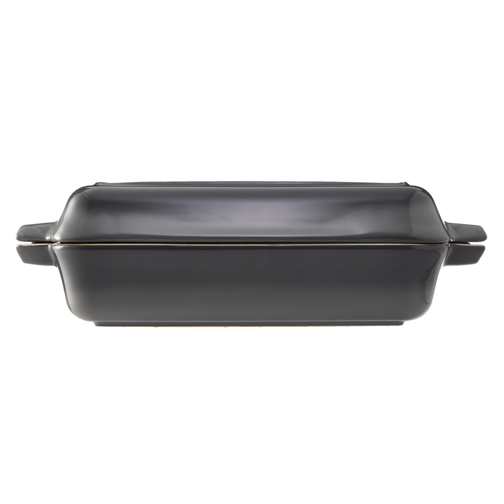 Ceramic Roaster Set, Grey, 15 x 8.5-in, 2-pk