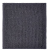 Ribbed Cotton Terry Square Dish Cloths, Charcoal, 4-pk