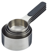 Stainless Steel Measuring Cups with Magnetic Handle, 4-pc