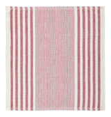 Striped Cotton Terry Square Dish Cloths, Red, 4-pk