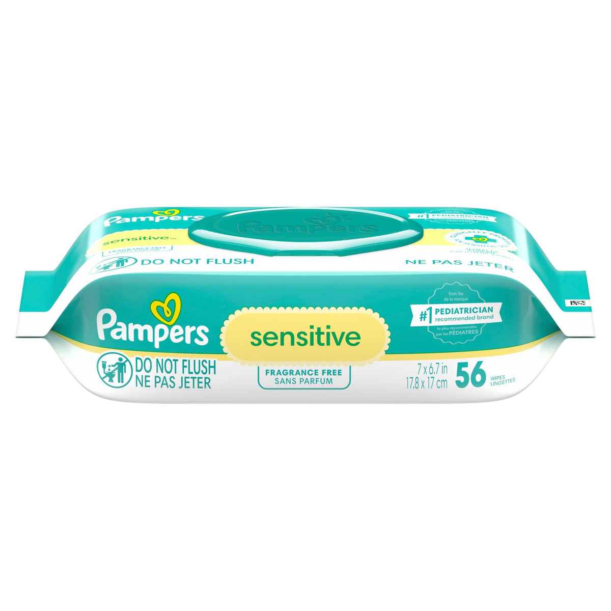 Sensitive Baby Wipes 1X Pop-Top, 56 Count