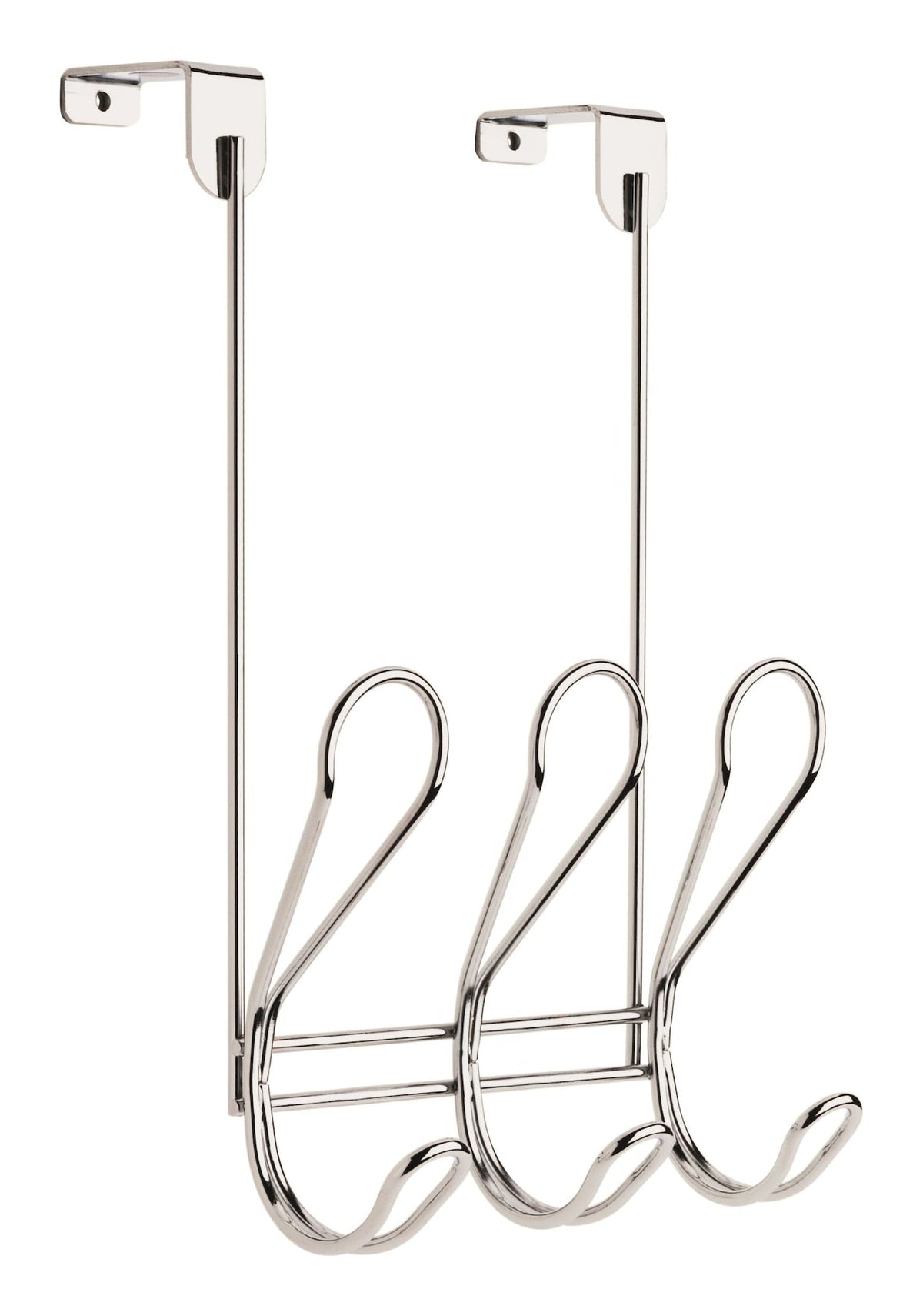 Dolen Steel 3-Hook Over the Door Rail, Assorted Colours