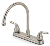 Double Handle Kitchen Faucet, Brushed Nickel