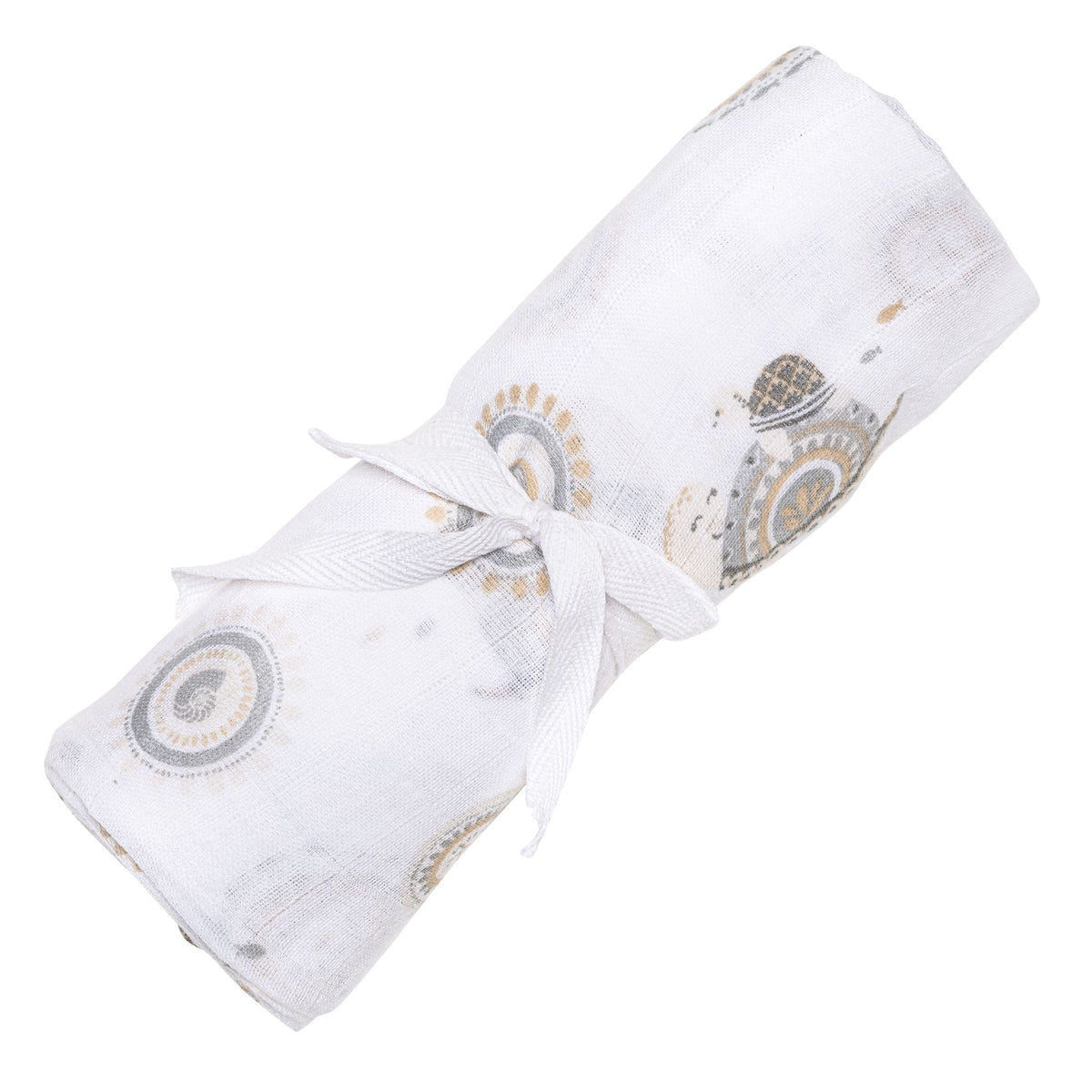 Cotton Muslin Baby Swaddle Blanket, Turtles