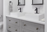Breckenridge Single Handle High Arc Bathroom Sink Faucet, Push & Seal Drain, WaterSense Certified, Black