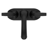 Rancho Double Handle 4-in Centreset Bathroom Sink Faucet Push & Seal Drain, WaterSense Certified, Matte Black