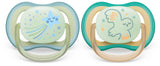 Ultra Air Pacifier, 0-6 Months, Smiling Star & Owl, 2-pk