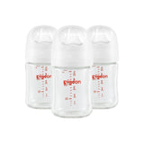 Pigeon Glass Bottle with Silicone Nipple (SS), 5-oz, 0 Months+, 3-pk