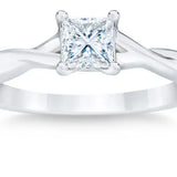 Princess Cut Diamond Solitaire Ring (0.50 ct)