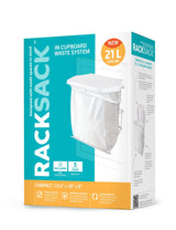 Expandable Kitchen Garbage Bag Holder, Fits 15-L or 21-L bags, Includes 5 bags