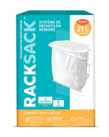 Expandable Kitchen Garbage Bag Holder, Fits 15-L or 21-L bags, Includes 5 bags