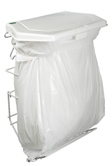 Expandable Kitchen Garbage Bag Holder, Fits 15-L or 21-L bags, Includes 5 bags