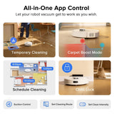 Roborock Q7 L5 2-in-1 Robot Cordless Vacuum & Mop Cleaner, Pet-Friendly, App Controlled, Includes Charging Dock, White