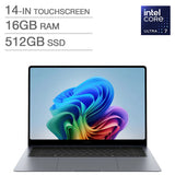 Samsung Galaxy Book6 Pro Copilot+ PC 14.0-in Touchscreen AMOLED Laptop, Intel Core Ultra 7 356H- 16GB RAM, 512 GB SSD