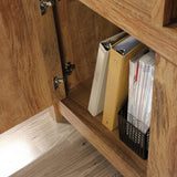Cannery Bridge 3-Door Bookcase/Bookshelf Storage Cabinet, Sindoori Mango Finish