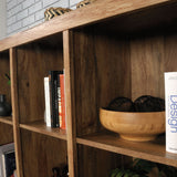Cannery Bridge 3-Door Bookcase/Bookshelf Storage Cabinet, Sindoori Mango Finish