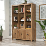 Cannery Bridge 3-Door Bookcase/Bookshelf Storage Cabinet, Sindoori Mango Finish