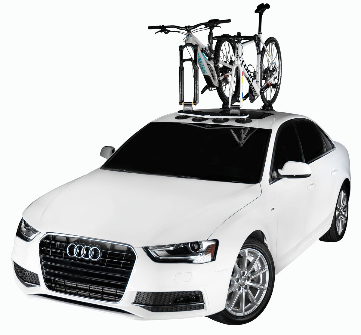 Mini Bomber MAX 2-Bike Fork-Mount Bike Carrier/Rack with HUSKE Plugs, Black