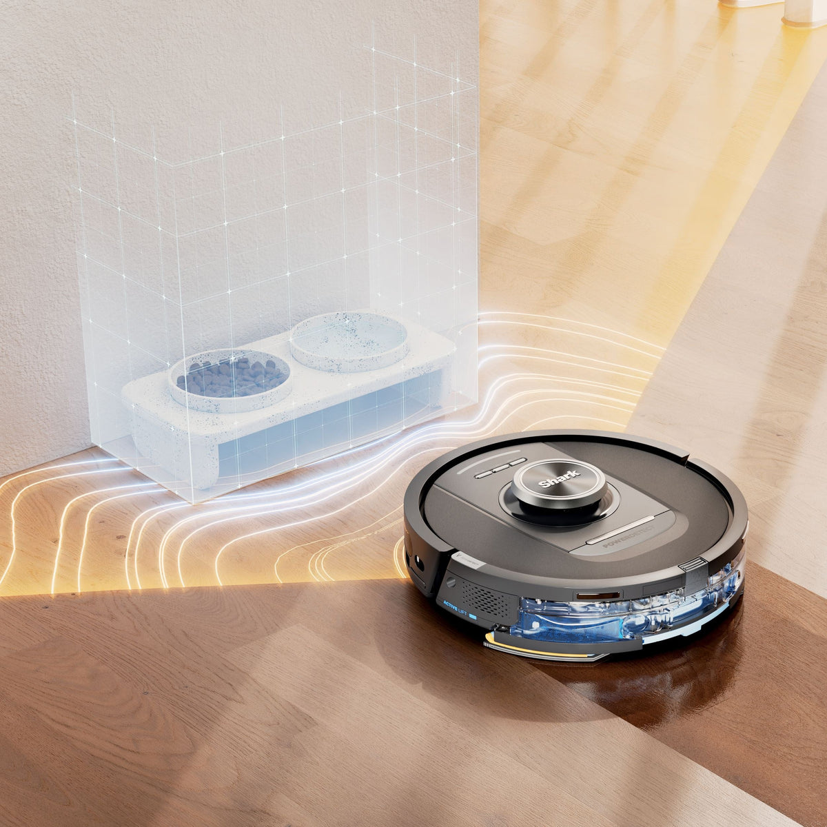 Shark PowerDetect 2-in-1 Robot Vacuum and Mop with NeverTouch Base, Self-Empty, Pet-Friendly, Advanced Edge Cleaning