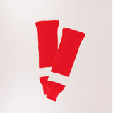 Knit Hockey Socks, Red/White, Assorted Sizes