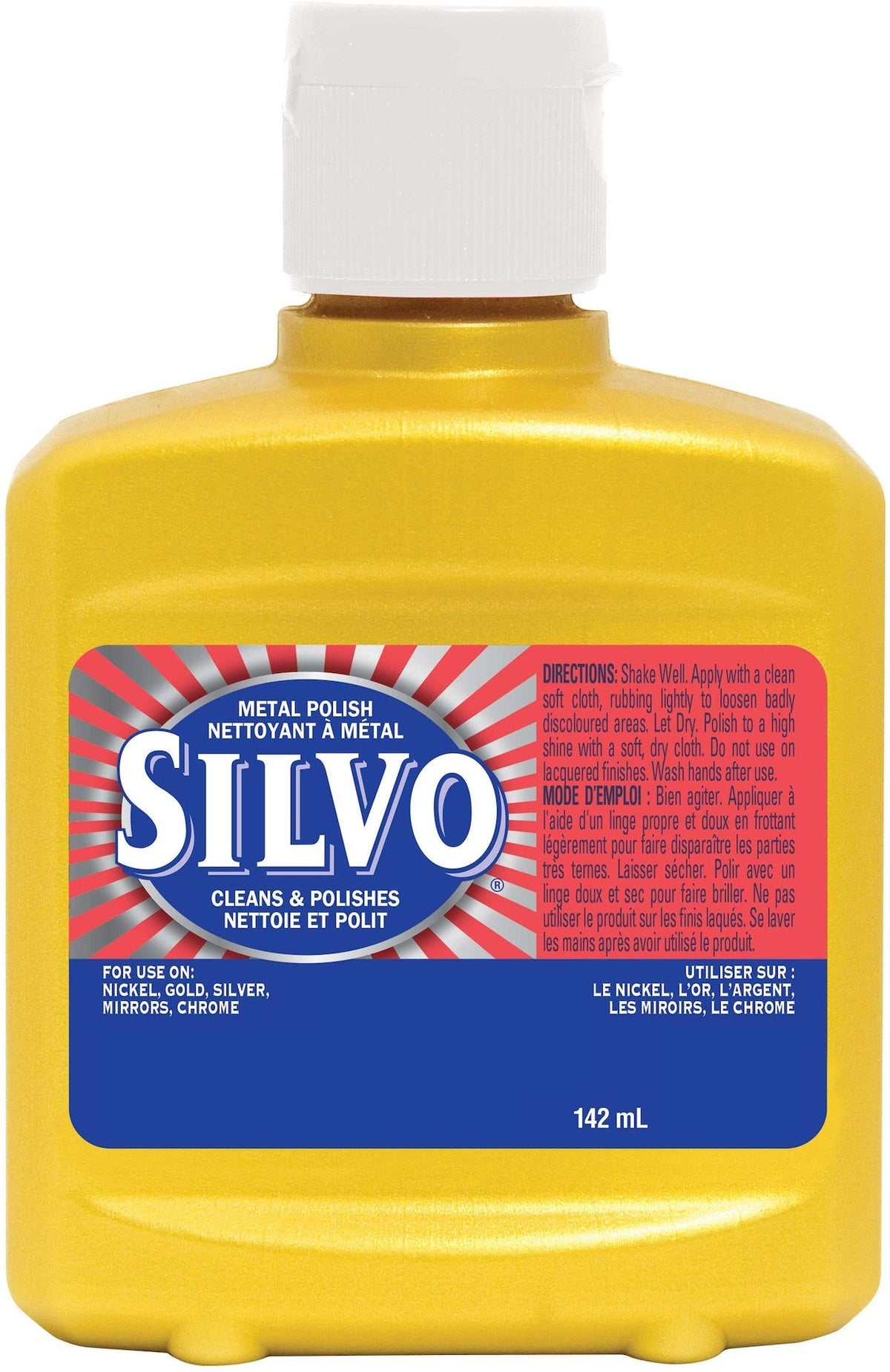 Metal Polish, Cleans & Polishes Nickel, Gold, Silver, Mirrors & Chrome, 142-mL